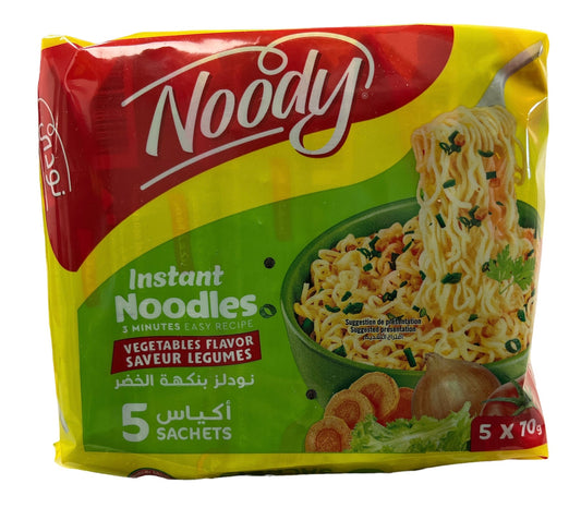 Noody Halal Instant Noodles Vegetables 5x70g